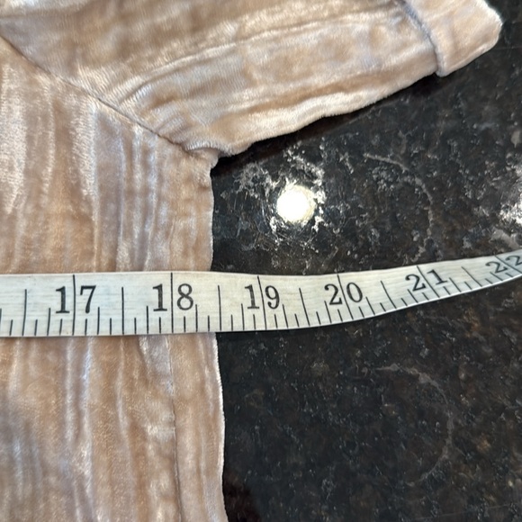 Anthropologie Floreat Champagne Crinkled Velvet Tunic Shift Dress Size XS - Picture 11 of 15